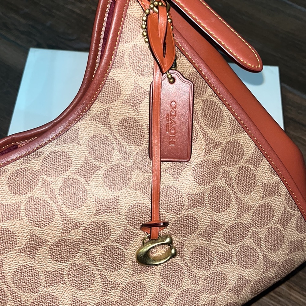 NWT Coach Coated Canvas Signature Logo Lori Shoulder Bag - Picture 5 of 6